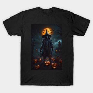 Pumpkins And The Skeleton T-Shirt